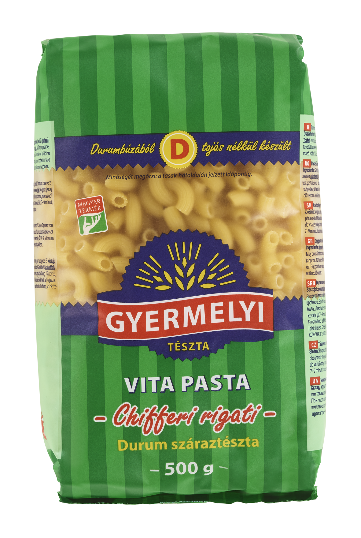 Gyermelyi Vita Pasta Chifferi 500g